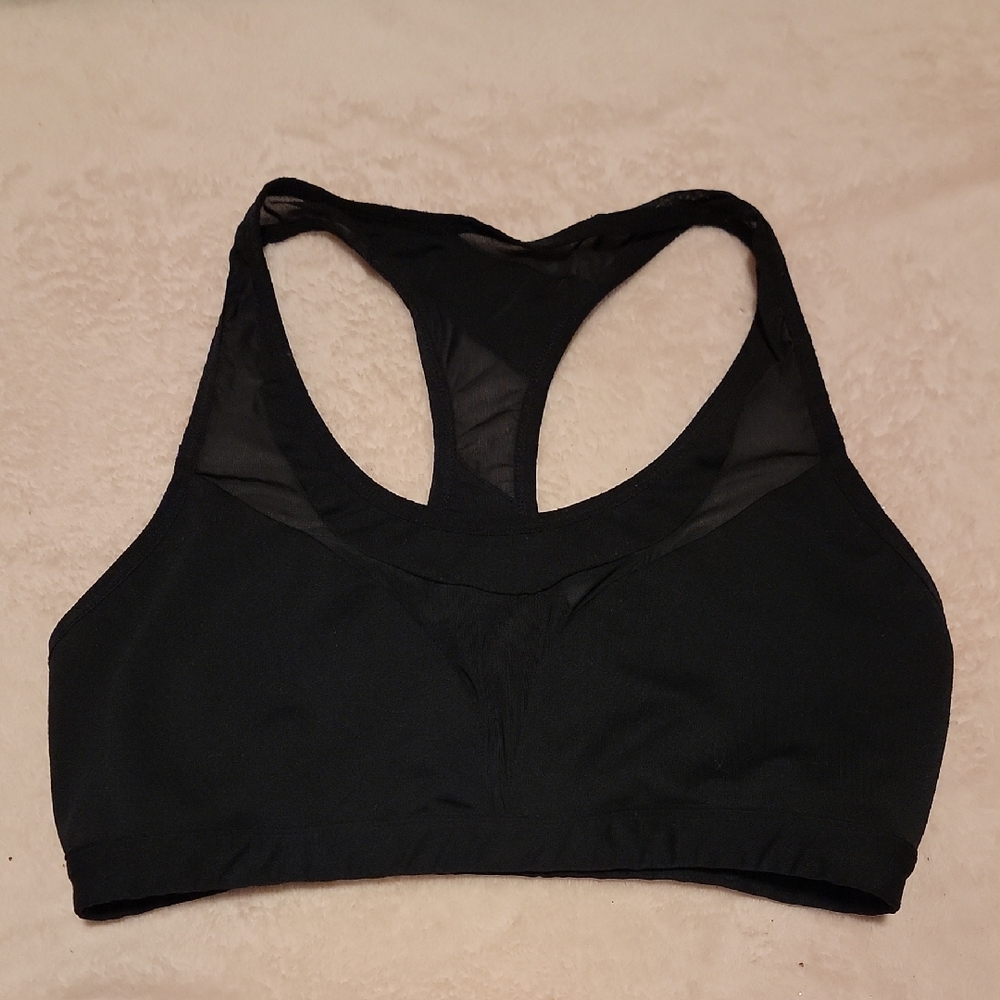 Fabletics Black Mesh Sports Bra
